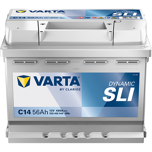 BATTERIE VOITURE VARTA C14 L2 12V 56 Ah 480A