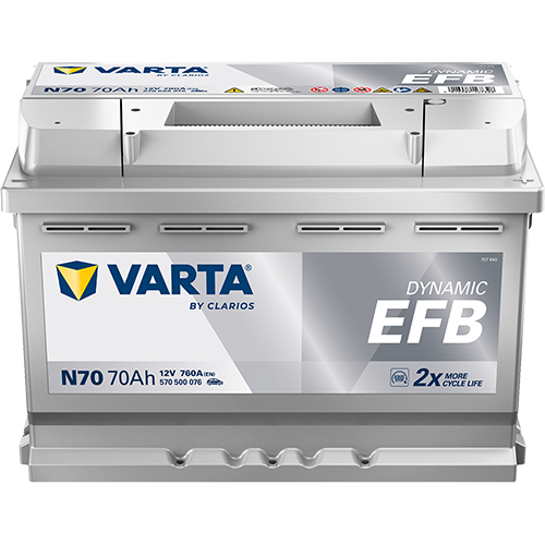 BATTERIE VOITURE VARTA N70 70AH 760A (EN)