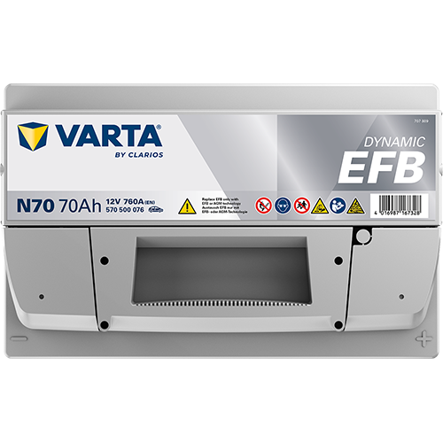 BATTERIE VOITURE VARTA N70 70AH 760A (EN)