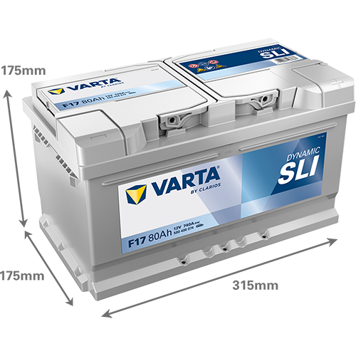 BATTERIE VOITURE VARTA F17 80AH 740A (EN)