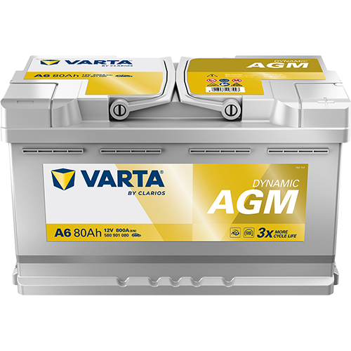BATTERIE VOITURE VARTA A6 80AH 800A (EN)