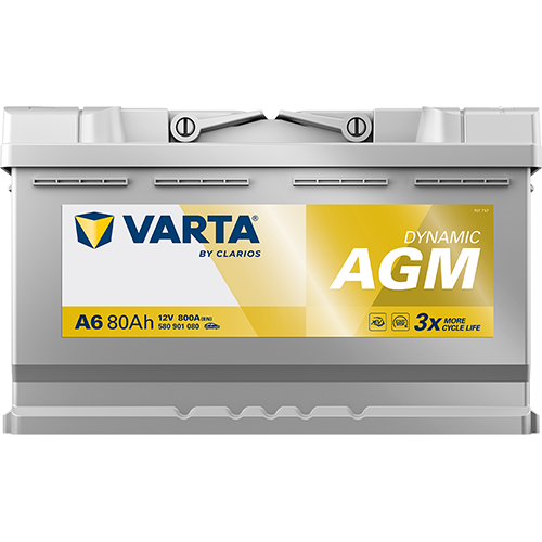 BATTERIE VOITURE VARTA A6 80AH 800A (EN)