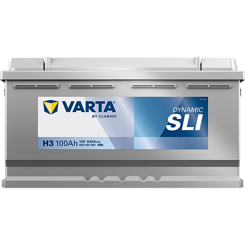 BATTERIE VOITURE VARTA H3 100AH 830A (EN)
