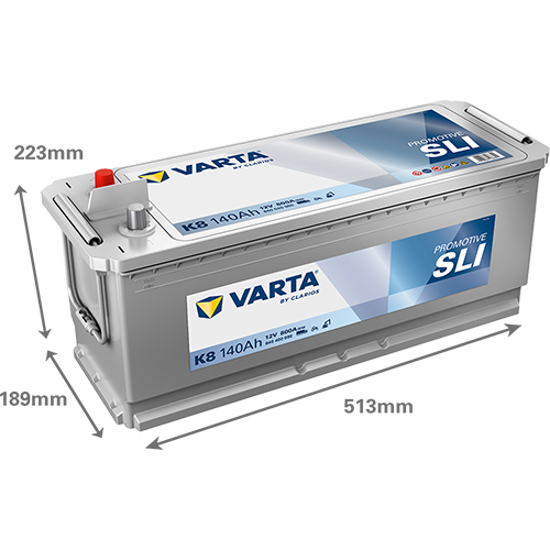 BATTERIE VARTA K8 140AH 800A (EN)