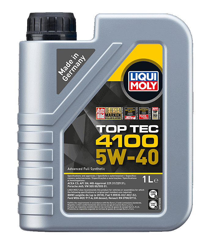 HUILE MOTEUR LIQUI MOLY TOP TEC 4100 5W-40