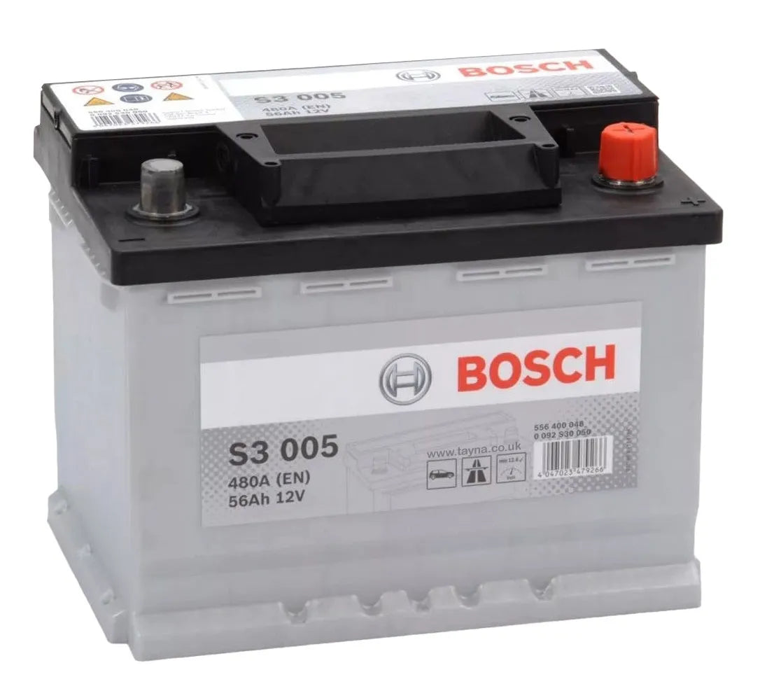BATTERIE VOITURE BOSCH S3005 12V 56Ah 480A