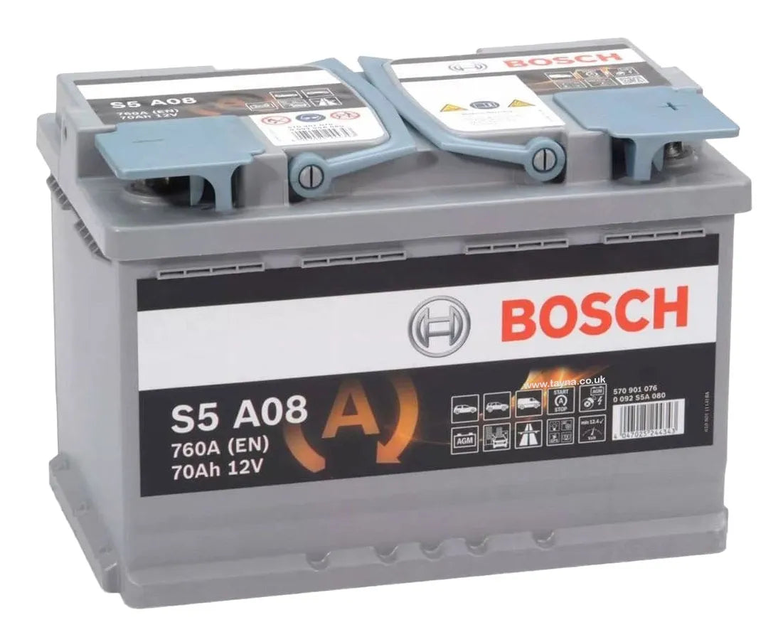 BATTERIE VOITURE BOSCH S5A08 12V 70AH 760A
