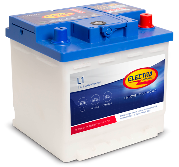 BATTERIE ELECTRA L1 55 AH 460A (EN)