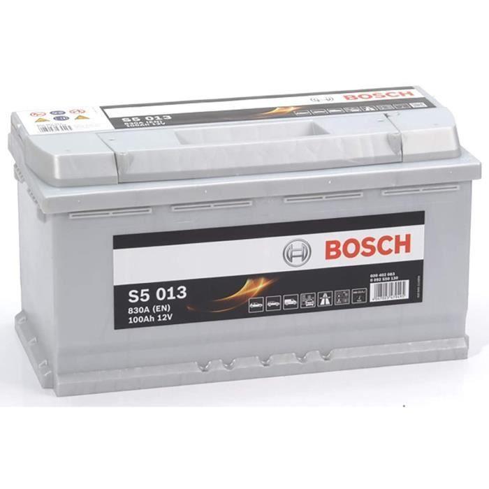 BATTERIE VOITURE BOSCH - S5013 12V 100AH 830A EN