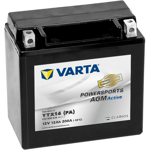 BATTERIE VARTA YTX14-4 12AH 200A (EN)